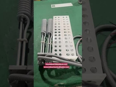 400v 1p 2kw Vertical Spiral Teflon PTFE Immersion Heater With PP Protection Cover